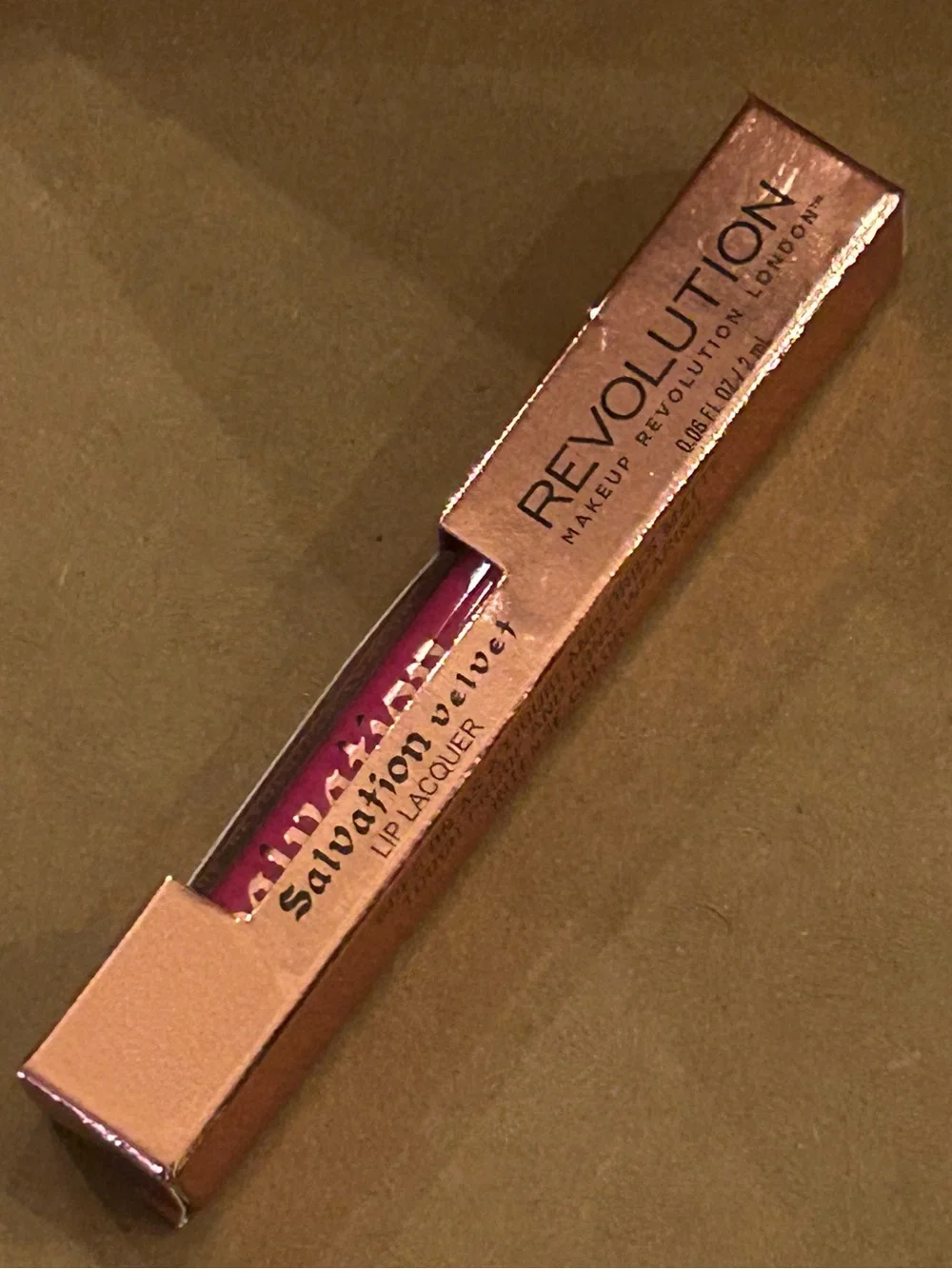 Revolution Salvation Velvet Lip Lacquer in “YOU TOOK MY LOVE”